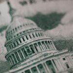 image of old building on american banknote