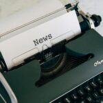 close up photo of vintage typewriter