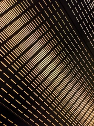 modern ceiling with a pattern