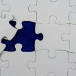 close up of a jigsaw puzzle